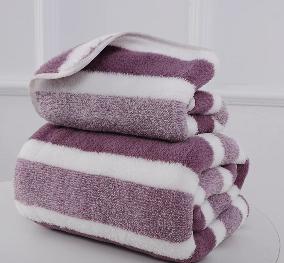 1 Pc Thickened Absorbent Bath Towel Soft Face Towel for Home