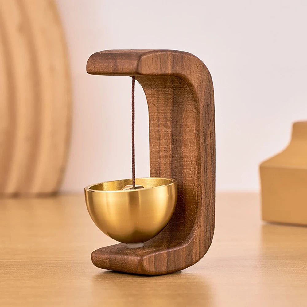 Door Bell Wooden Wind Chimes Wireless Doorbell Entrance Door Bell Decorative Wind Bell for Home Opening Home Decoration