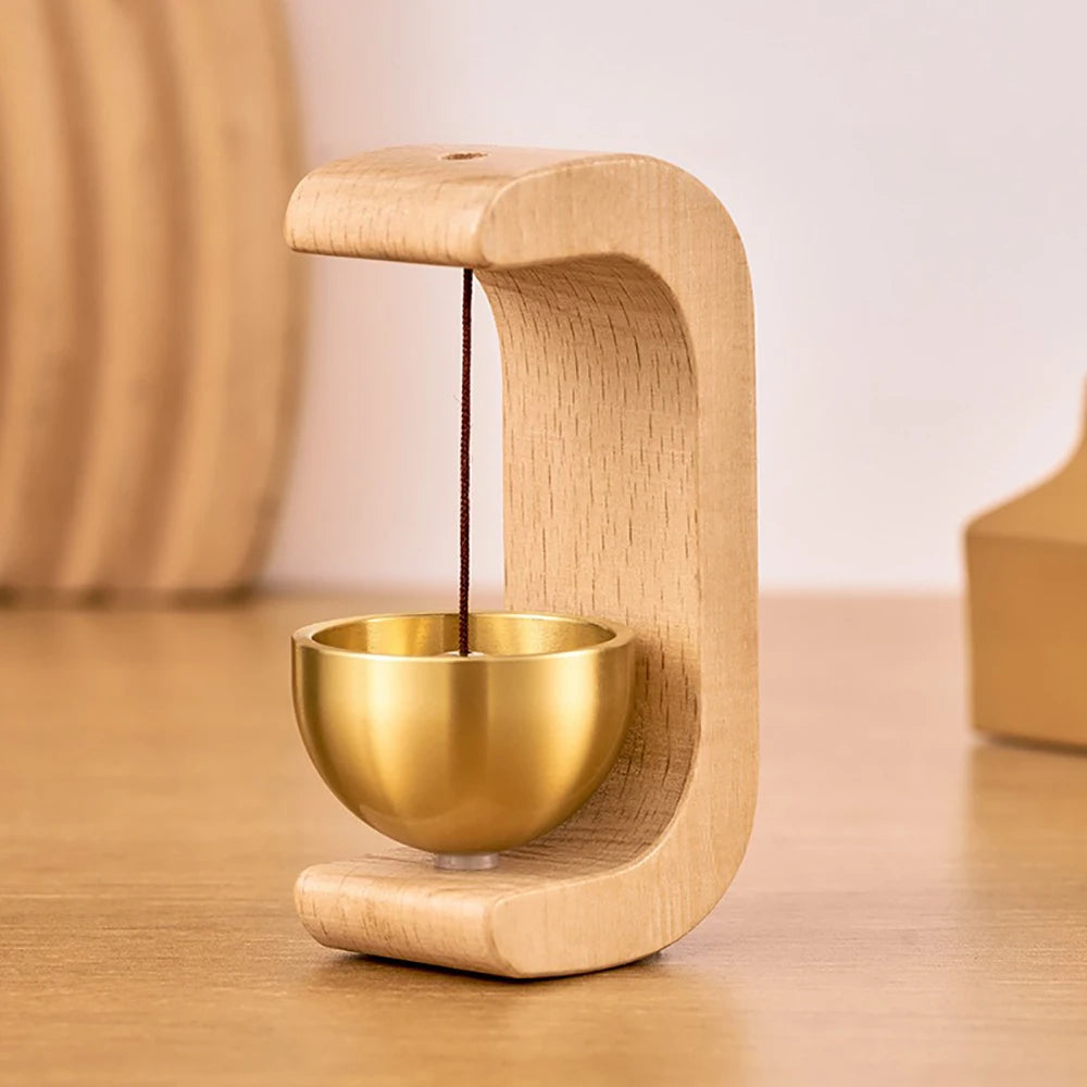 Door Bell Wooden Wind Chimes Wireless Doorbell Entrance Door Bell Decorative Wind Bell for Home Opening Home Decoration