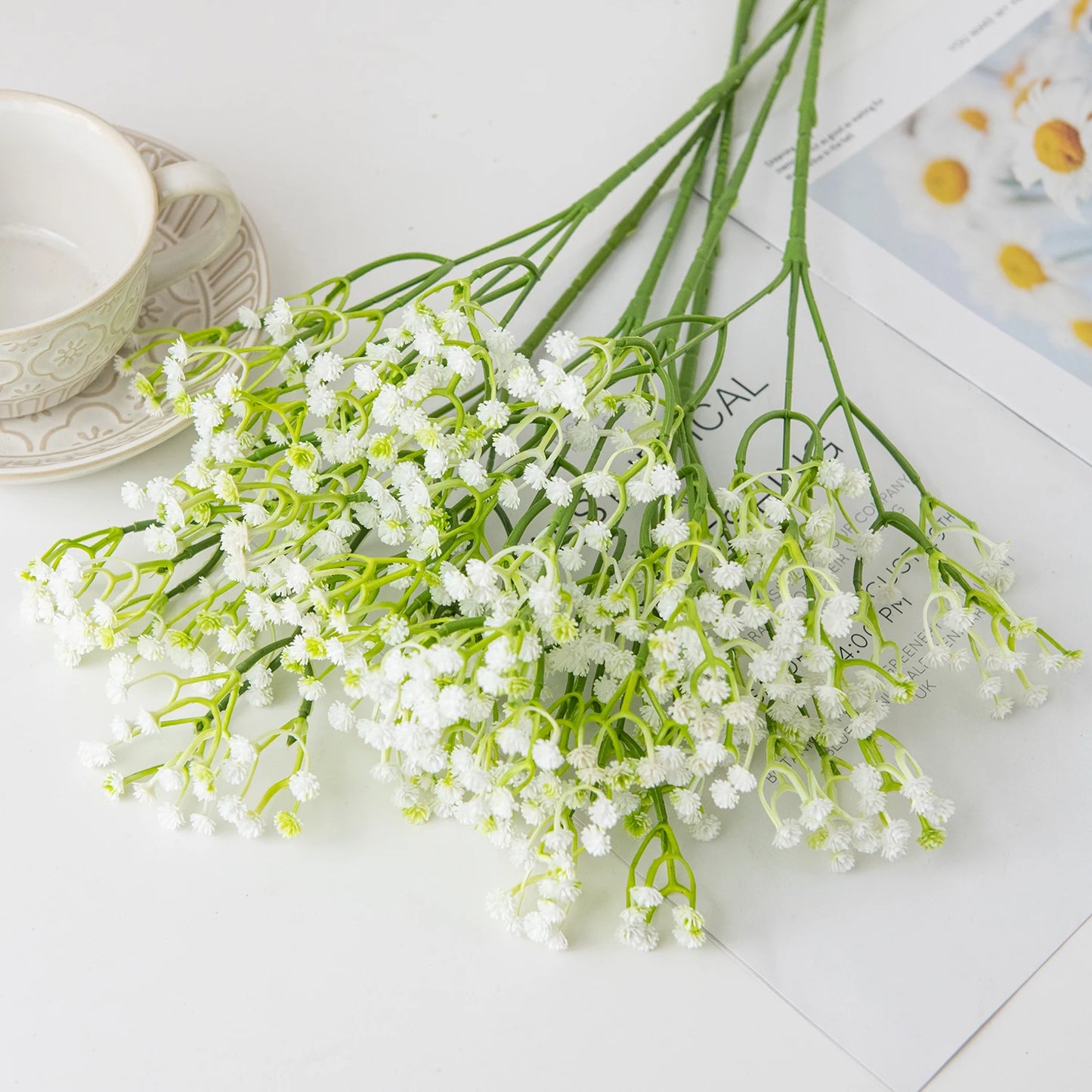 Artificial Plastics Flower Gypsophila Outdoor Garden Party Courtyard Home Vases Table Wedding Bridal Bouquet DIY Gifts Accessory