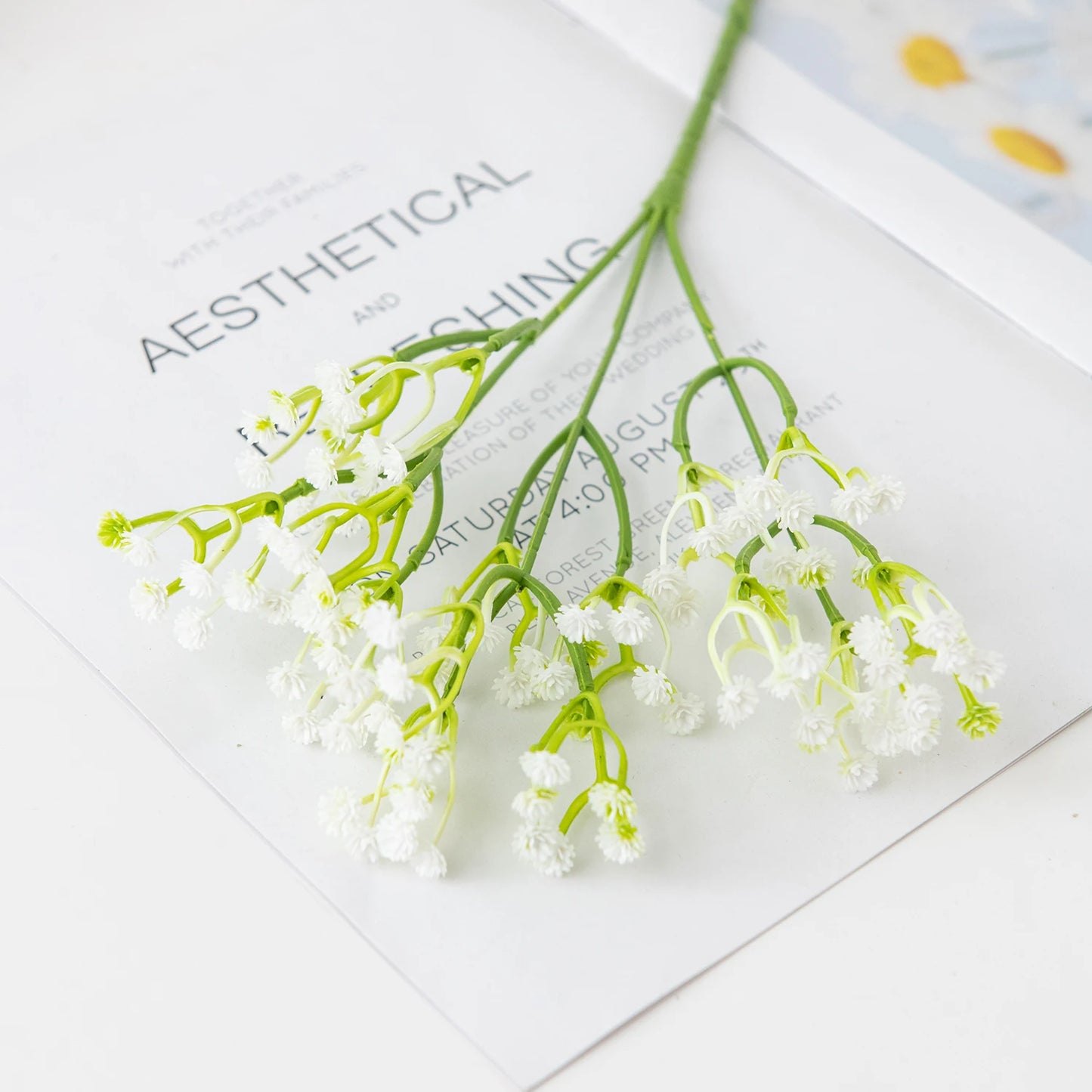 Artificial Plastics Flower Gypsophila Outdoor Garden Party Courtyard Home Vases Table Wedding Bridal Bouquet DIY Gifts Accessory
