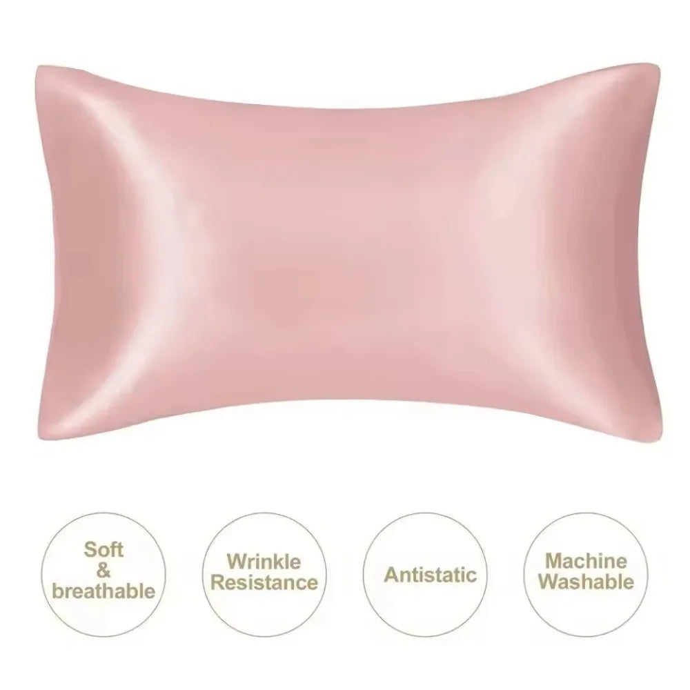 1pcs Pillowcase Pillow Cover Silky Satin Hair Beauty Pillow Case Comfortable Pillow Case Home Decor